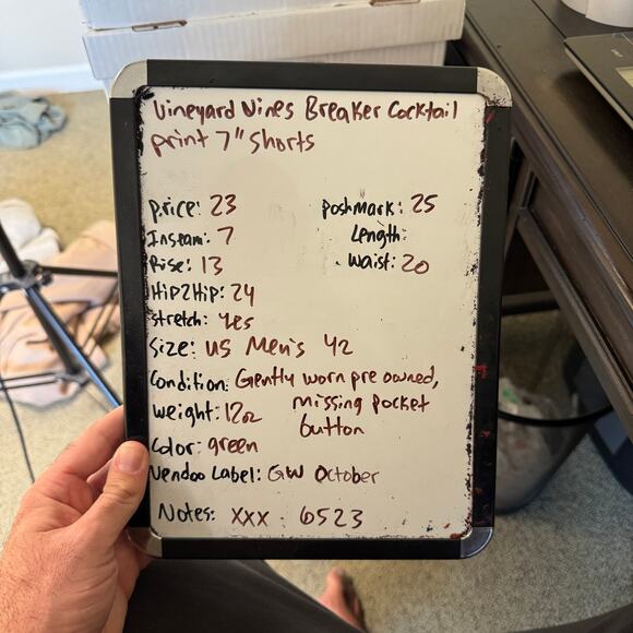 Vineyard Vines Breaker Cocktail Print 7" Shorts US Men's 42 - Picture 6 of 6